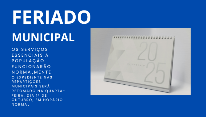 Prefeitura decreta ponto facultativo em comemoração ao aniversário de Paraíso das Águas