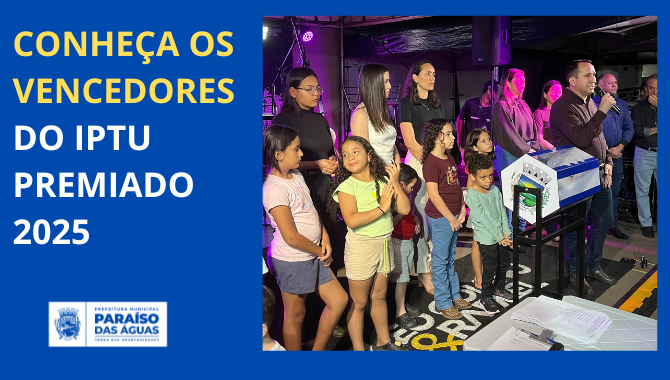 Conheça os vencedores: IPTU Premiado movimenta Paraíso das Águas com festa, prêmios em dinheiro e grande show