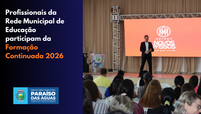 Profissionais da Rede Municipal de Educação participam da Formação Continuada 2026
