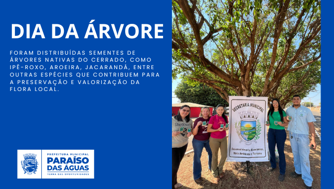 SEDEMAT realiza entrega de sementes em comemoração ao Dia da Árvore