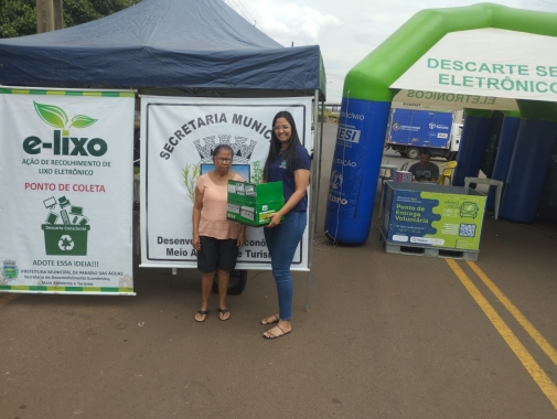 Sedemat segue com campanha de coleta de lixo eletrônico em Paraíso das Águas